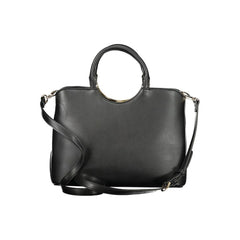 Mario Valentino Black Polyurethane Women Handbag