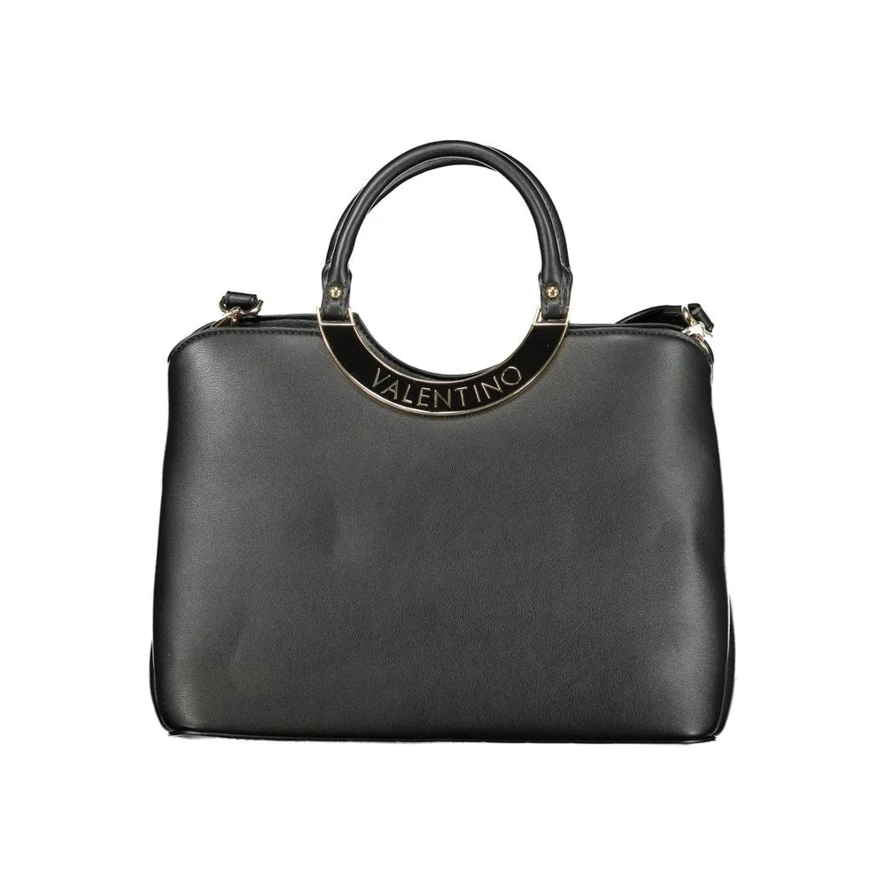 Mario Valentino Black Polyurethane Women Handbag
