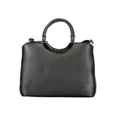 Mario Valentino Black Polyurethane Women Handbag