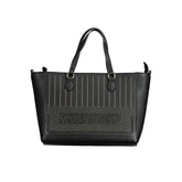 Mario Valentino Black Polyurethane Women Handbag