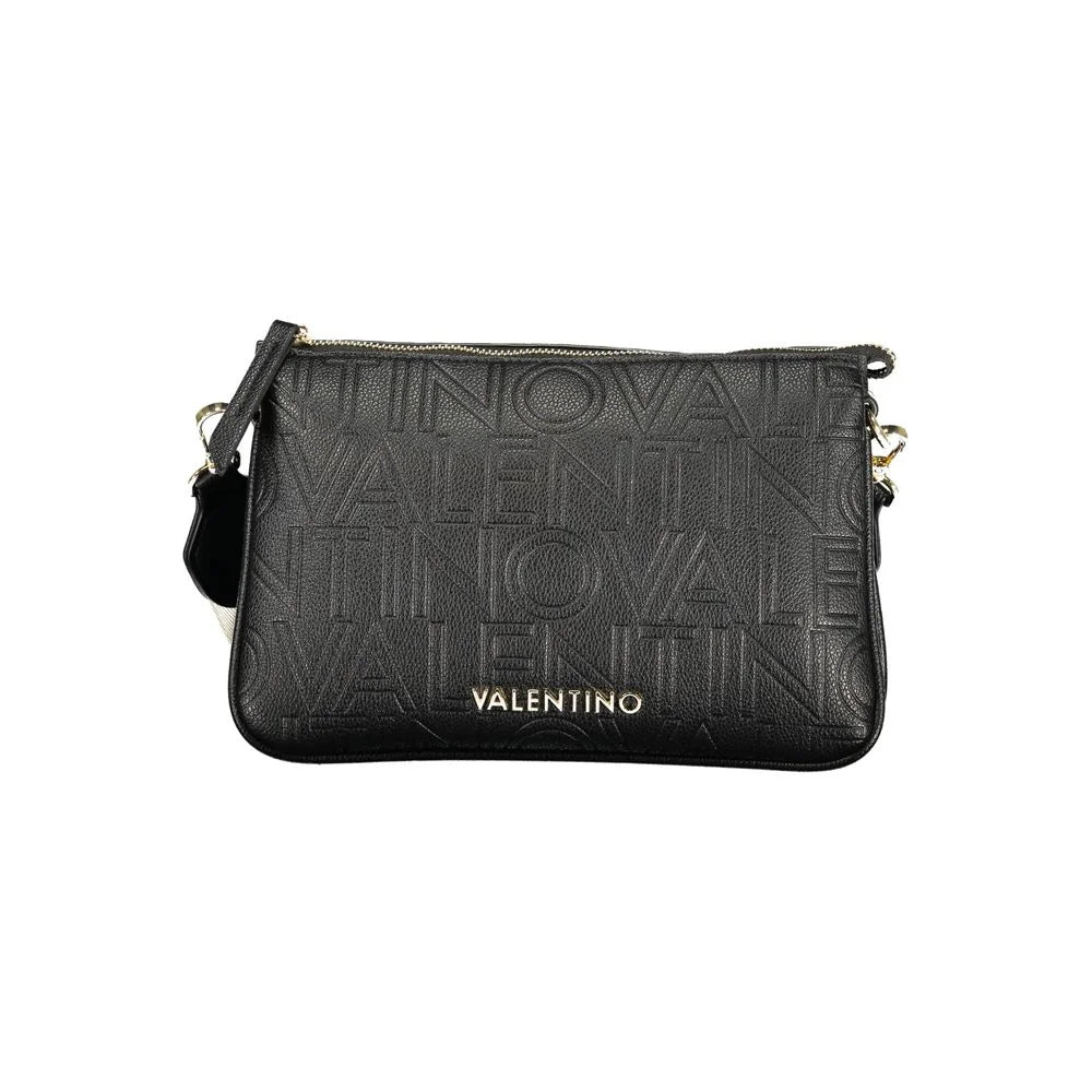 Mario Valentino Black Polyurethane Women’s Shoulder Bag