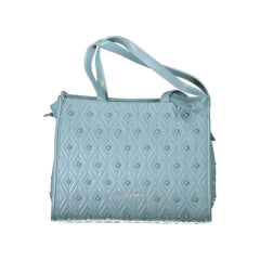 Mario Valentino Blue Polyester Handbag - Shoulder Bags