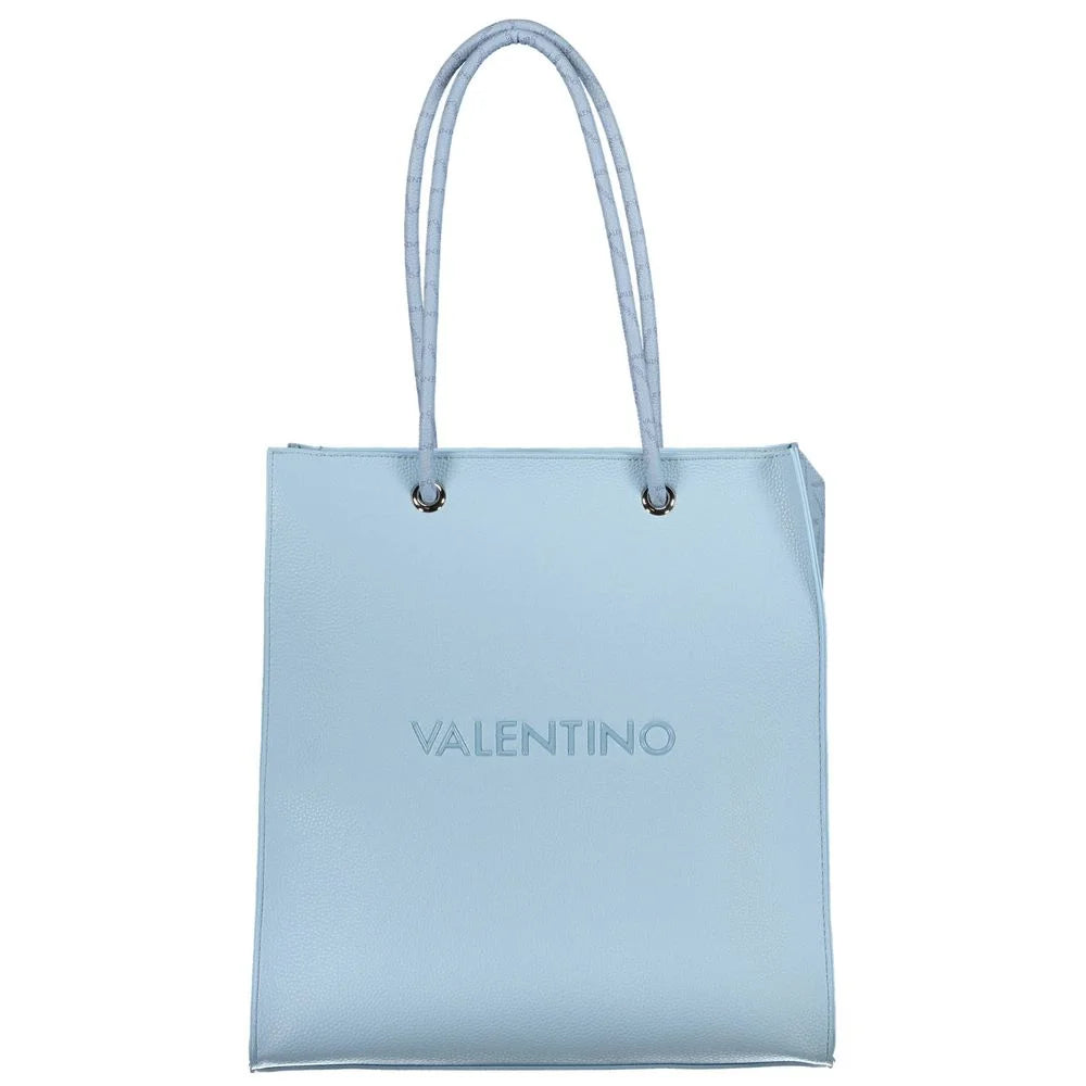 Mario Valentino Blue Polyethylene Handbag - Shopper Bags