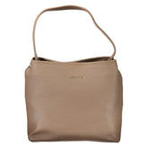 Mario Valentino Brown Polyethylene Women Handbag - Shoulder Bags
