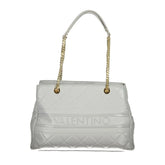 Mario Valentino Gray Polyethylene Handbag