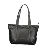 Mario Valentino Nero Polyurethane Women Shoulder Bag