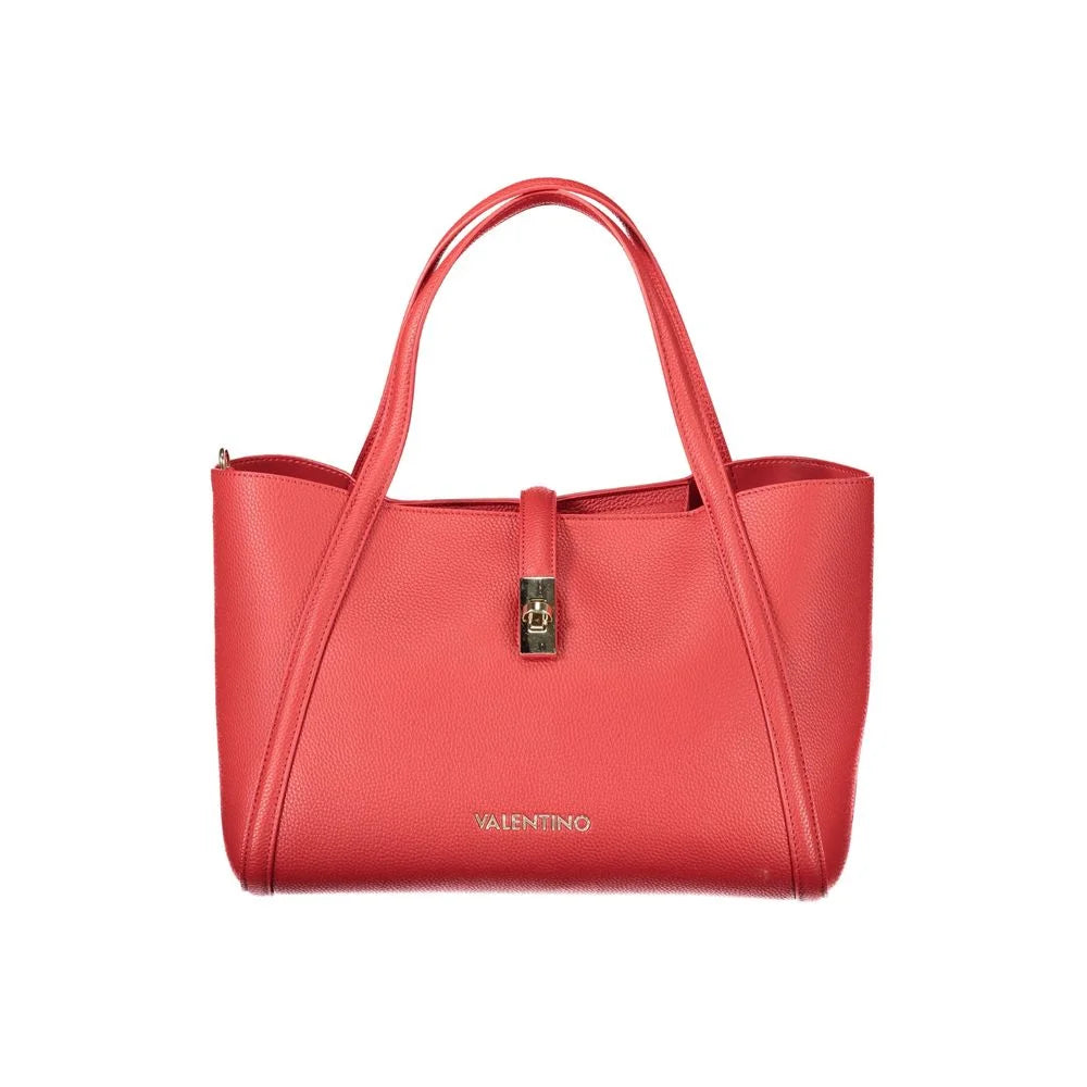 Mario Valentino Red Polyethylene Women Handbag - Shopper Bags