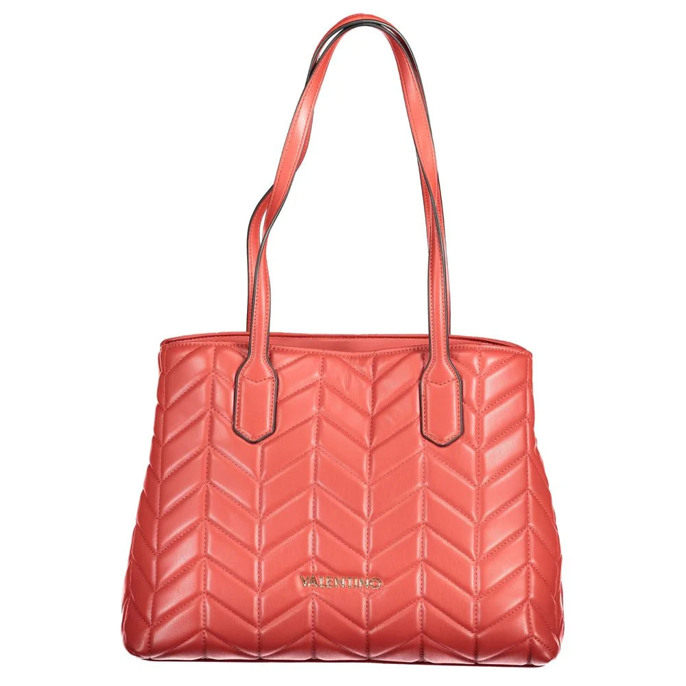 Mario Valentino Red Polyethylene Women Handbag - Shopper Bags