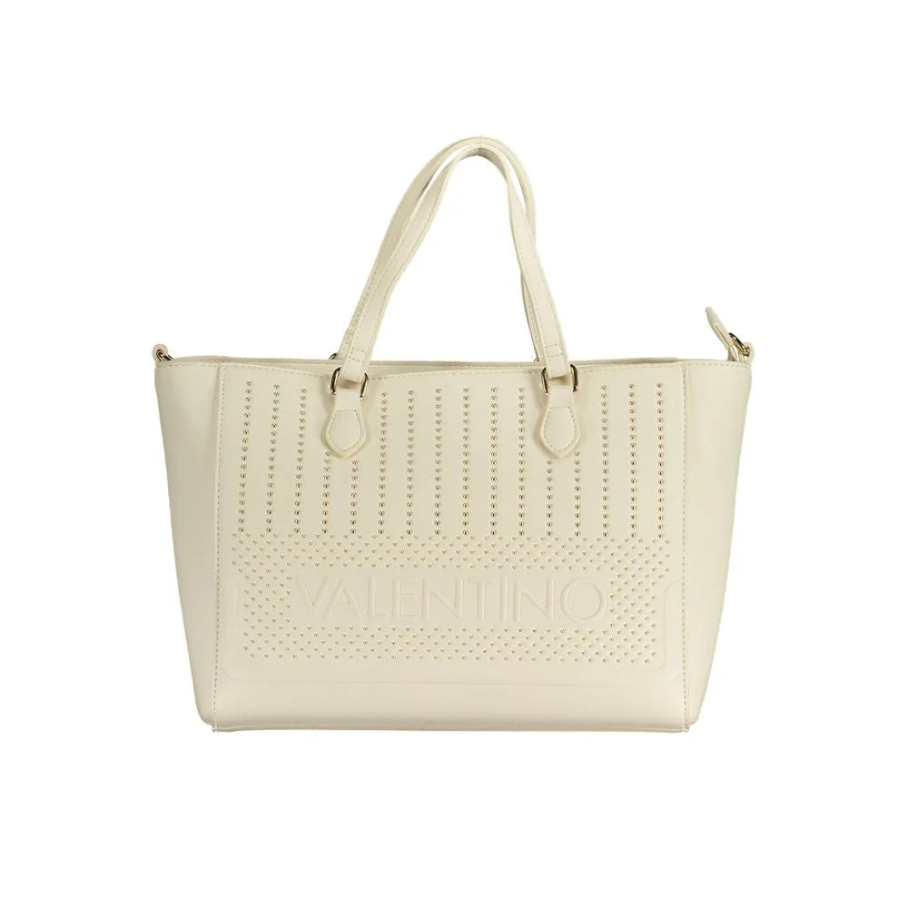 Mario Valentino White Polyethylene Handbag - Shopper Bags