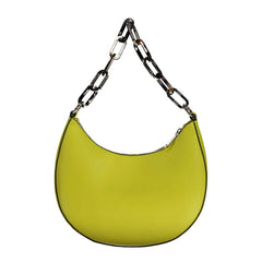 Mario Valentino Yellow Polyethylene Women Handbag - Half-Moon Bags