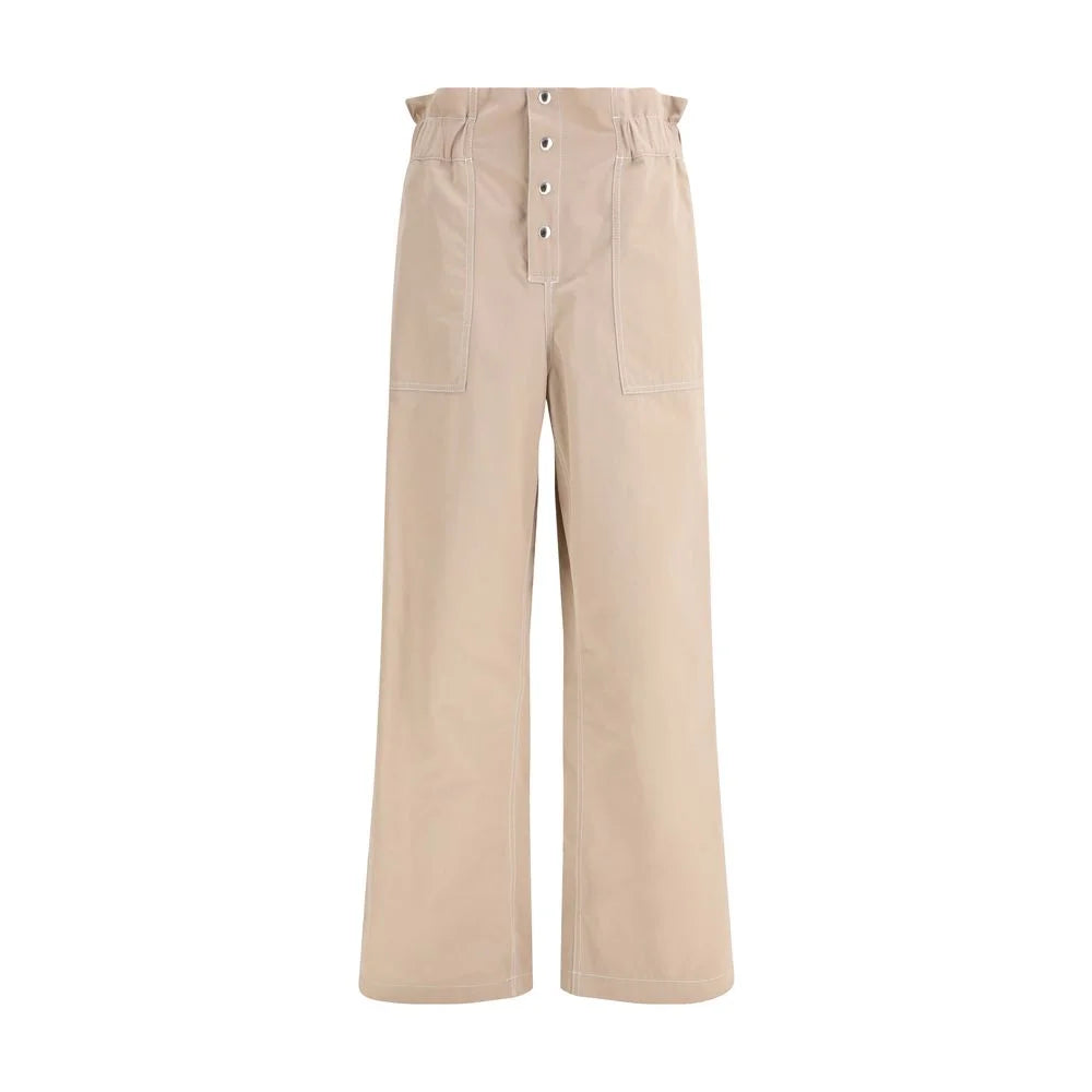 Marni Beige Cotton Casual Pants - IT42 | L