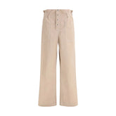 Marni Beige Cotton Casual Pants - IT42 | L