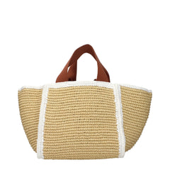 Marni Beige Raffia Handbag