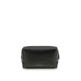 Marni Black Calf Leather Bos Taurus Shoulder Bag