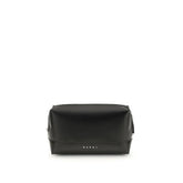 Marni Black Calf Leather Bos Taurus Shoulder Bag - Shoulder Bags