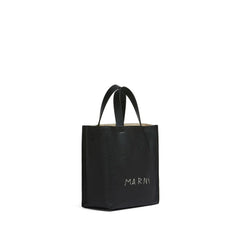 Marni Black Calfskin Tote Bag