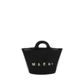 Marni Black Cotton Shoulder Bag