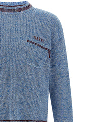 Marni Blue Cotton Cardigan