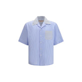 Marni Blue Cotton Pattern Shirt - IT50 | L