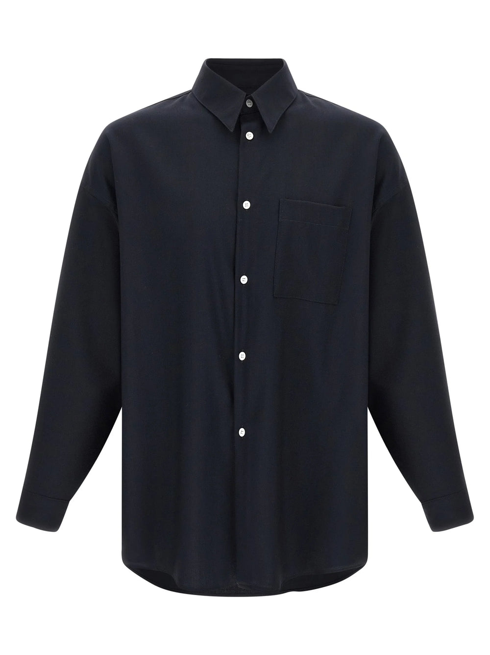Marni Blue Virgin Wool Blouse - IT50 | L