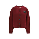 Marni Bordeaux Cashmere Cardigan