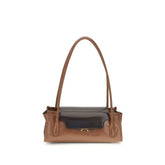 Marni Brown Calf Leather Bos Taurus Shoulder Bag