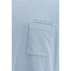 Marni Light Blue Cotton T-Shirt