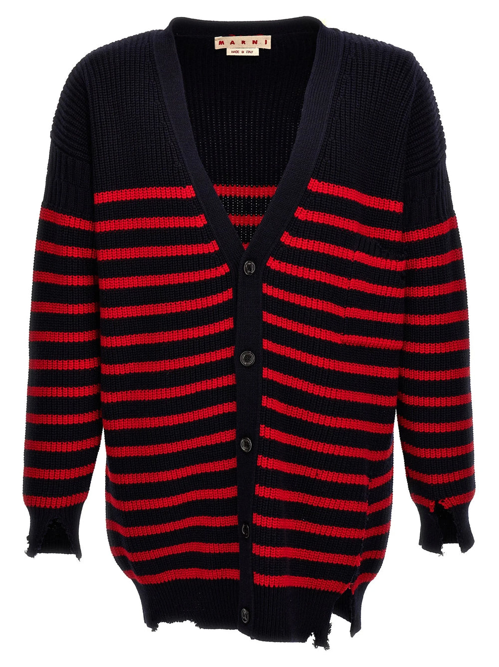 Marni Multicolor Virgin Wool Cardigan - IT46 | S