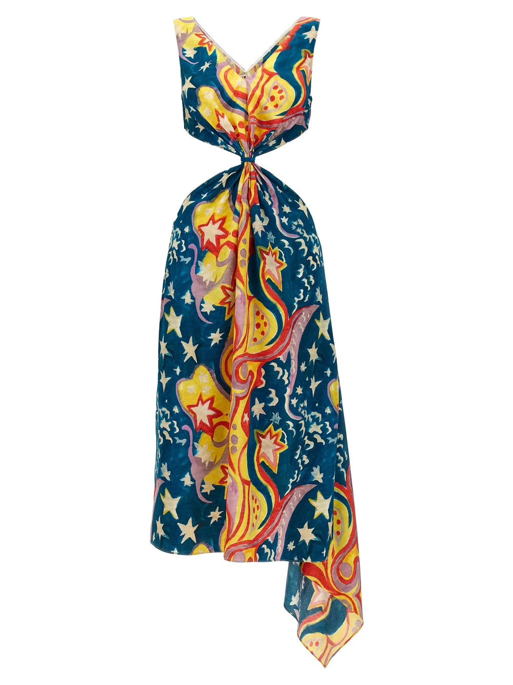Marni Multicolor Viscose Long Dress - IT40