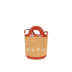 Marni Orange Cotton Backet Bag