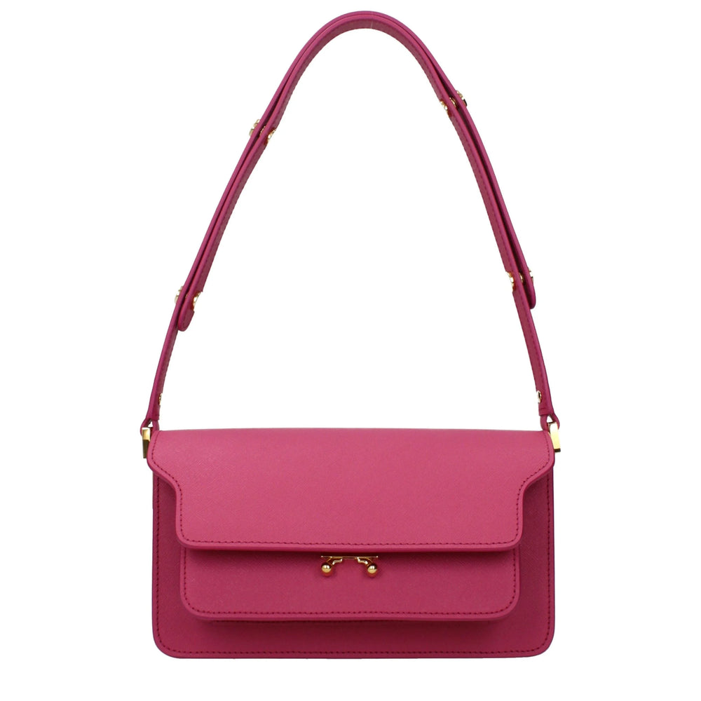 Marni Pink Leather Shoulder Bag