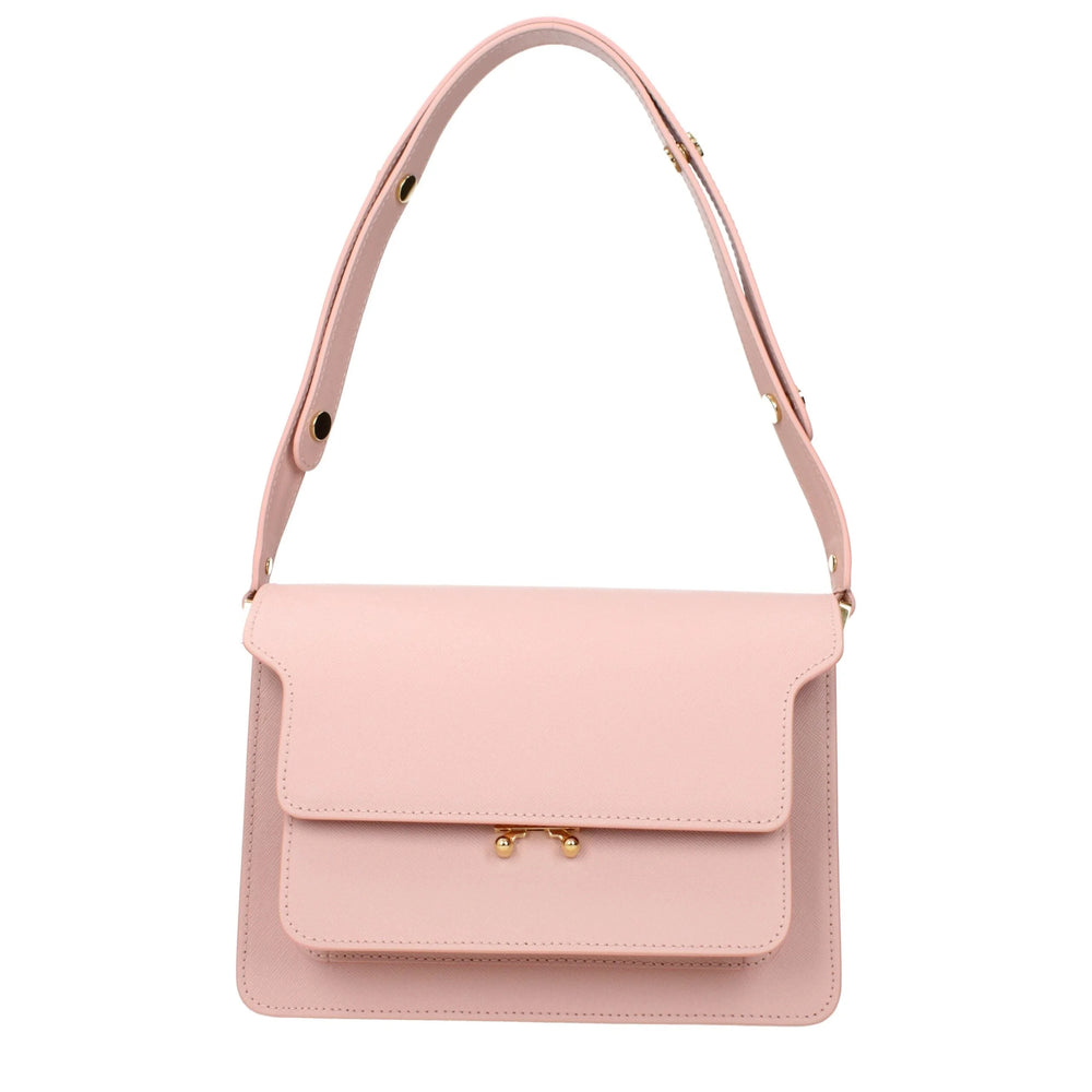 Marni Pink Leather Shoulder Bags