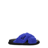 Marni Purple Fabric Slippers Sandals - Slippers