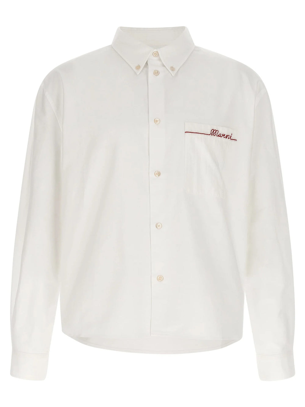 Marni White Cotton Blouse