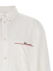 Marni White Cotton Blouse