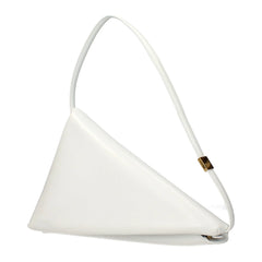 Bolsa de ombro de couro branca Marni