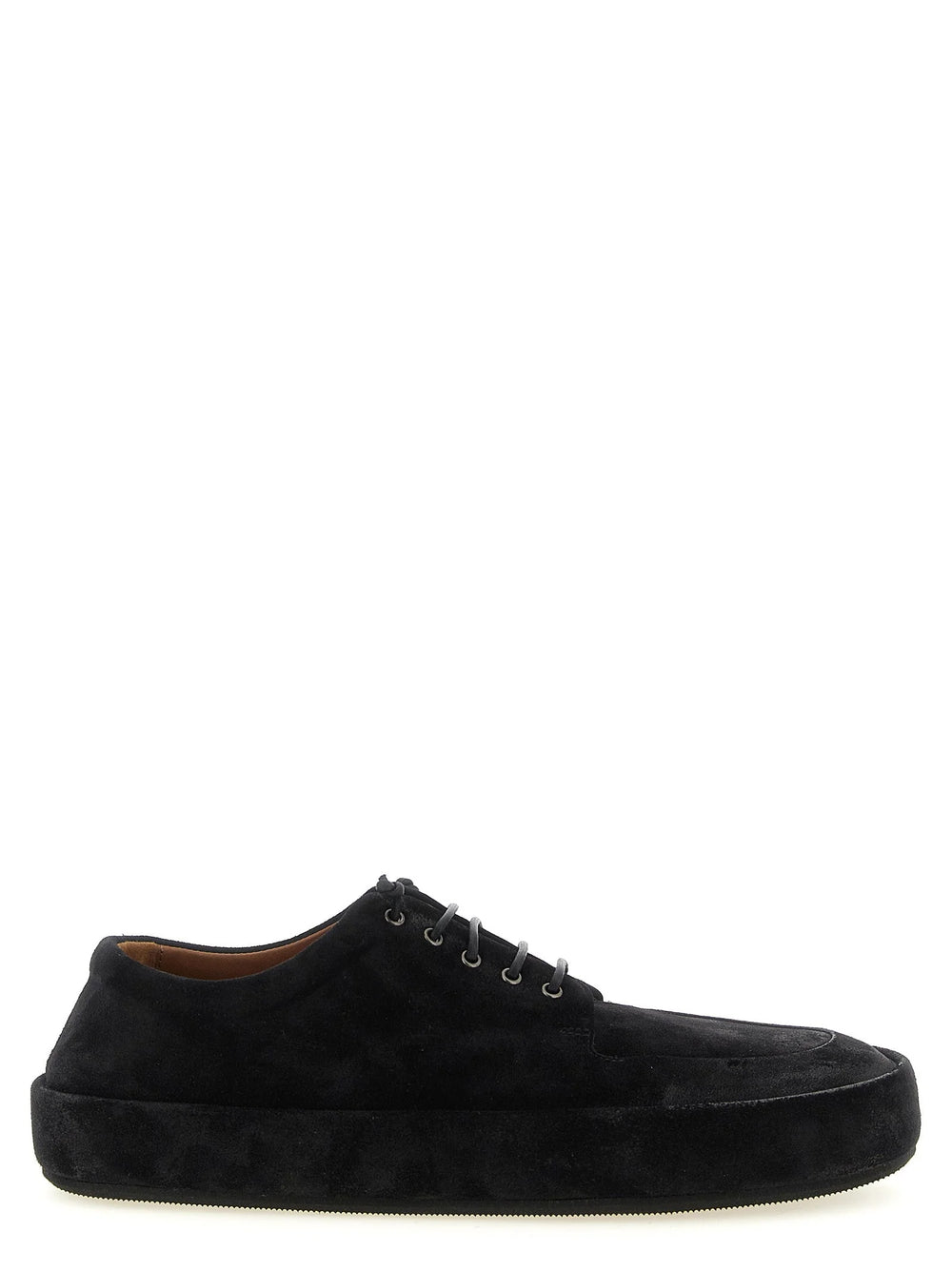 Marsell Black Calfskin Oxfords And Derbies