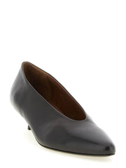 Marsell Brown Calfskin Mid Heel Pumps