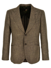 MAURIZIO MIRI Beige Alpaca Leather Blazer