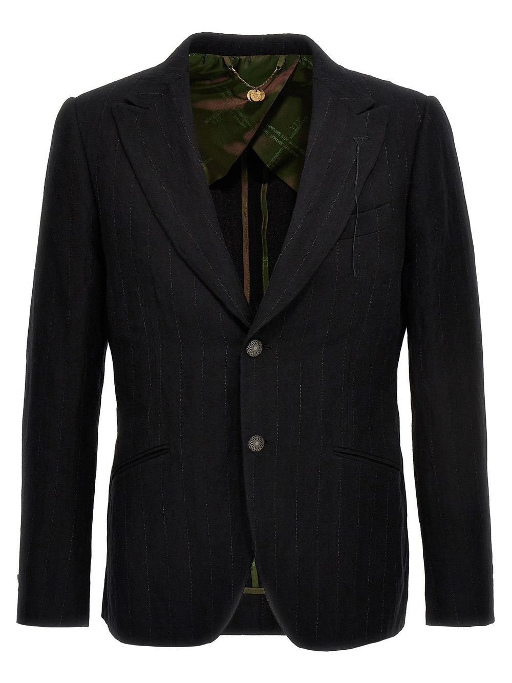 MAURIZIO MIRI Black Cotton Blazer - IT50 | L