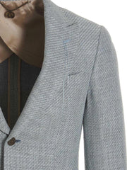 MAURIZIO MIRI Blue Silk Blazer - 48 | M