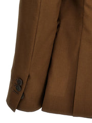 MAURIZIO MIRI Brown Wool Blazer - XXL