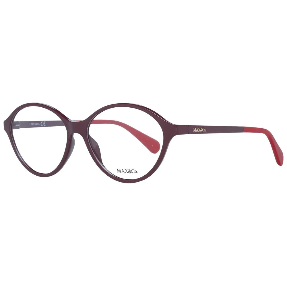 Max & Co Burgundy Women Glasses Frame - Eyeglasses