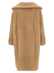Max Mara Beige Alpaca Leather Coat - L