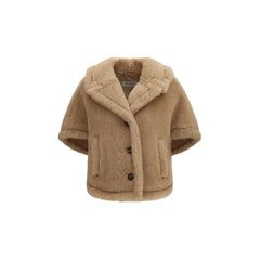 Max Mara Beige Alpaca Vicugna Pacos Coat