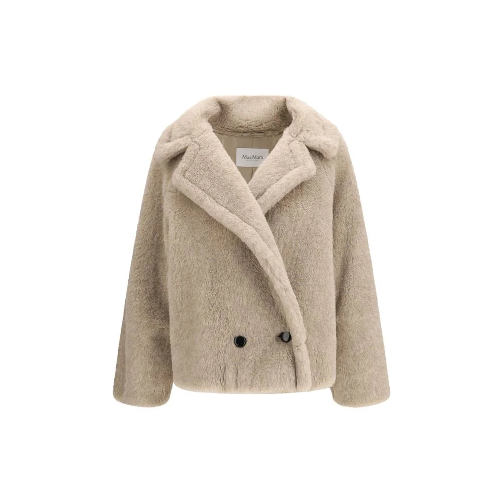 Max Mara Beige Alpaca Vicugna Pacos Coat - IT40 | M