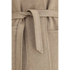 Max Mara Beige Cashmere Coat - IT40 | M