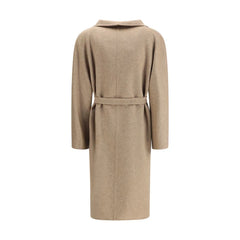 Max Mara Beige Cashmere Coat - IT40 | M