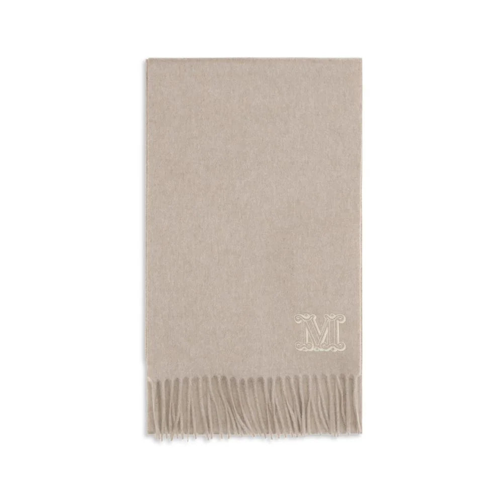 Max Mara Beige Cashmere Scarf - Scarves & Shawls