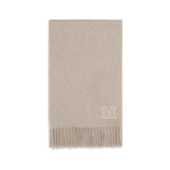Max Mara Beige Cashmere Scarf - Scarves & Shawls